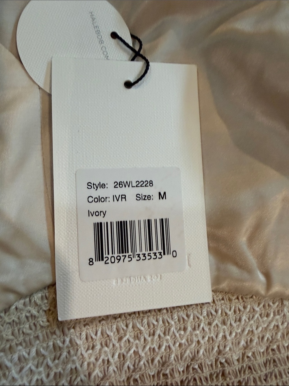 Hale Bob Champagne Satin Blouse - Picture 4 of 6